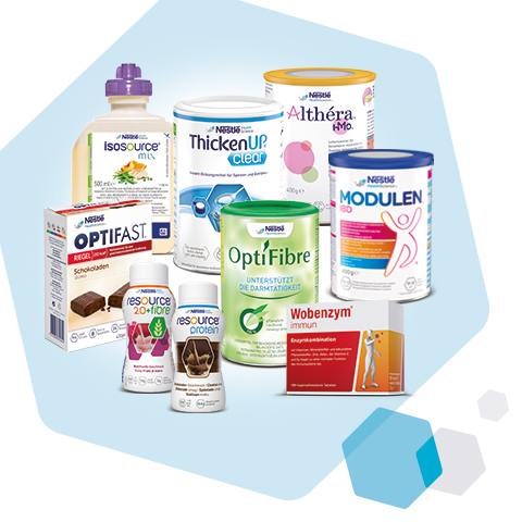 Übersicht der Nestlé Health Science Produkte