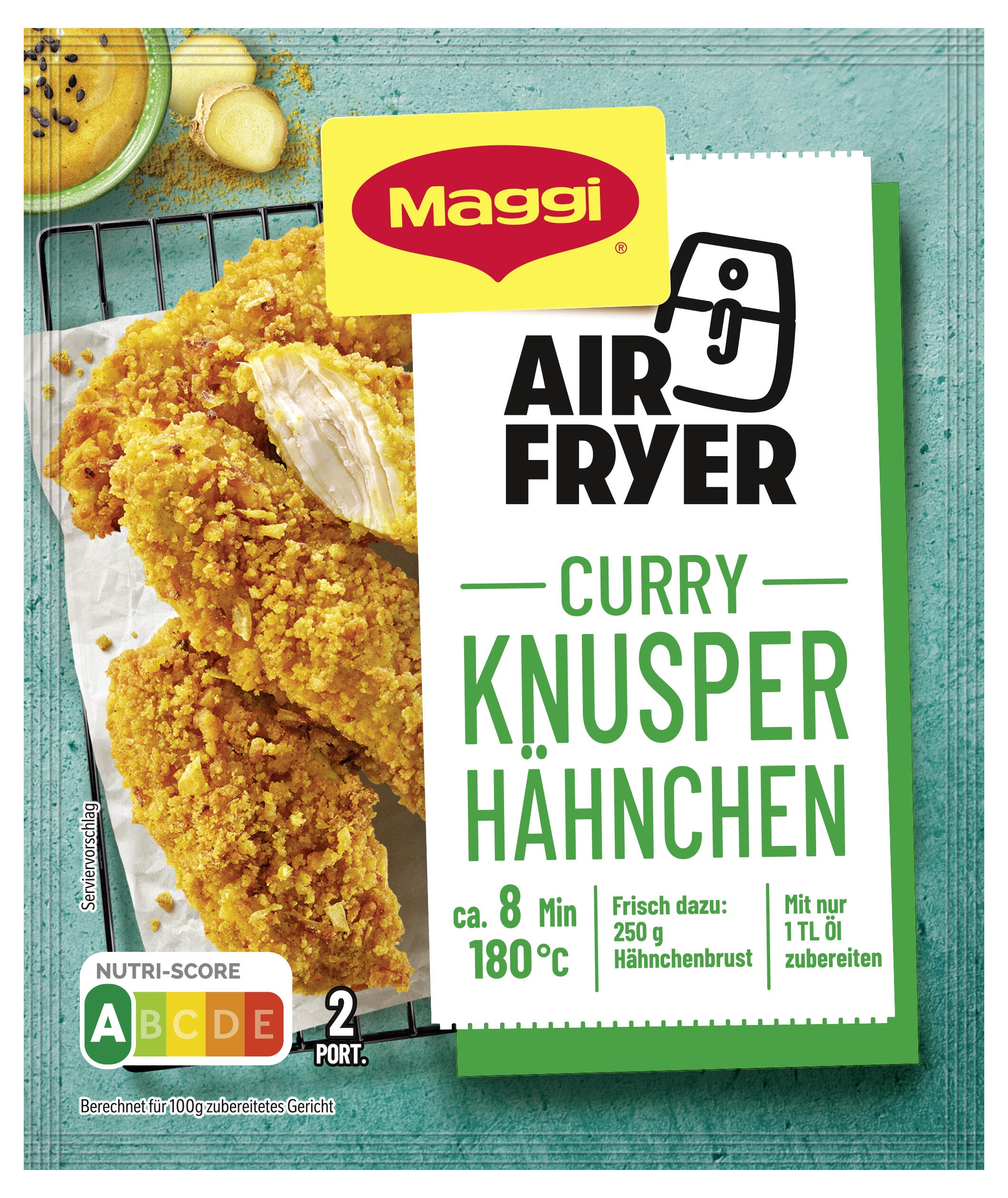 MAGGI_Airfryer_Curry_Knusper Hähnchen