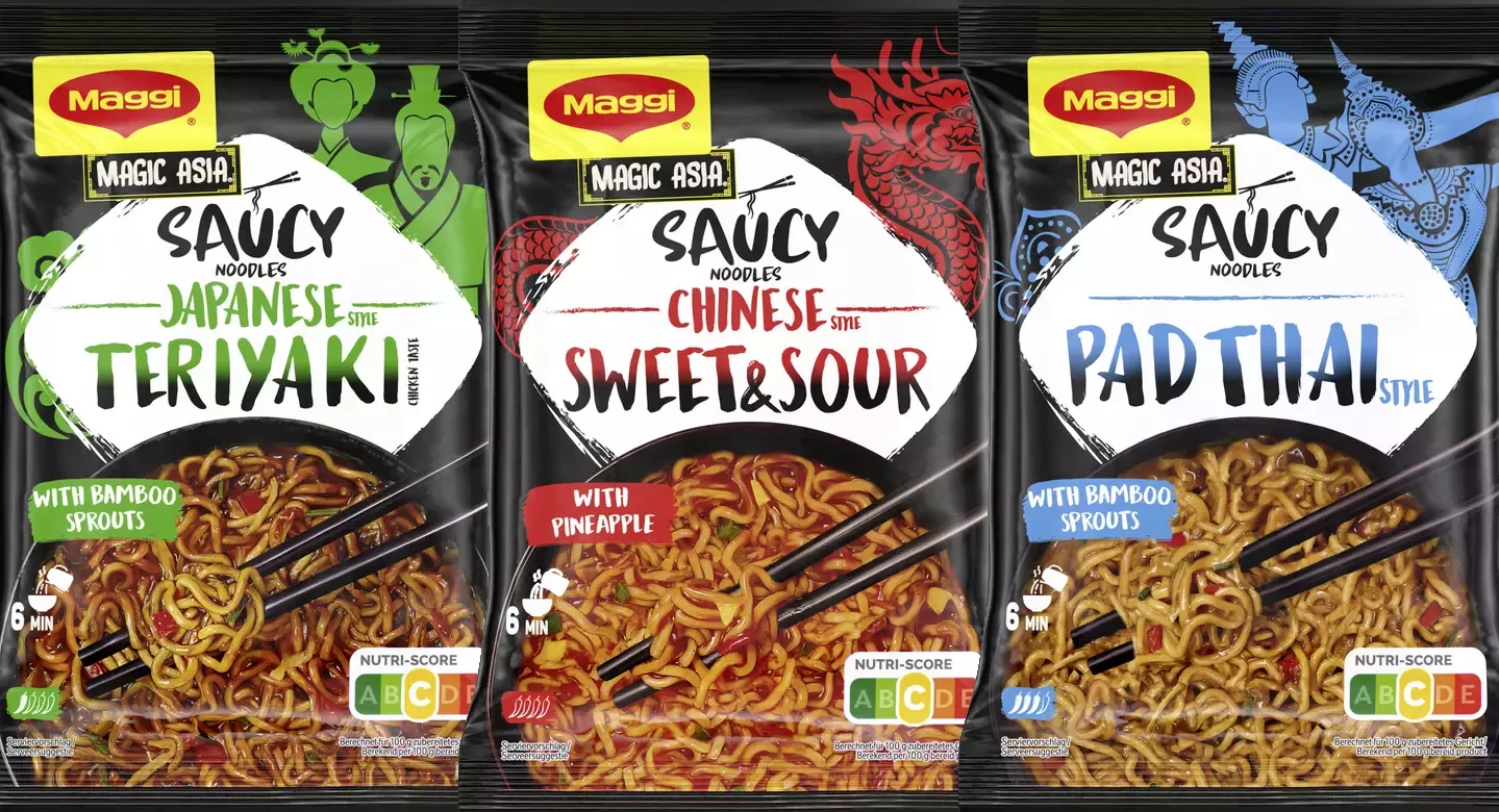 Maggi Magic Asia Saucy Noodles Trio